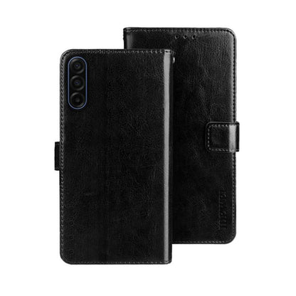 idewei Crazy Horse Texture Leather Phone Case, For Samsung Galaxy S25 FE 5G, For Samsung Galaxy A07 4G, For Samsung Galaxy A17 5G