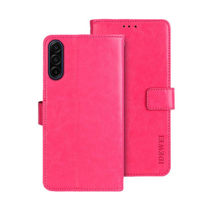 idewei Crazy Horse Texture Leather Phone Case, For Samsung Galaxy S25 FE 5G, For Samsung Galaxy A07 4G, For Samsung Galaxy A17 5G