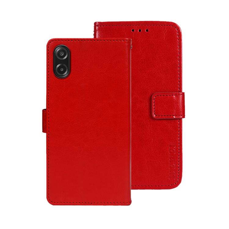 idewei Crazy Horse Texture Leather Phone Case, For Samsung Galaxy S25 FE 5G, For Samsung Galaxy A07 4G, For Samsung Galaxy A17 5G