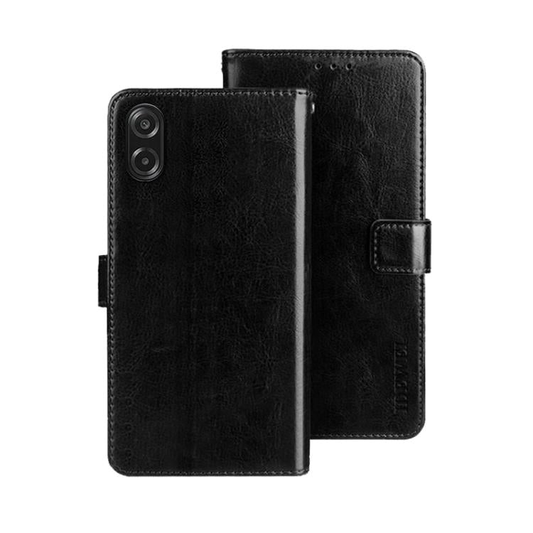 idewei Crazy Horse Texture Leather Phone Case, For Samsung Galaxy S25 FE 5G, For Samsung Galaxy A07 4G, For Samsung Galaxy A17 5G