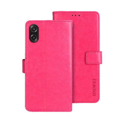 idewei Crazy Horse Texture Leather Phone Case, For Samsung Galaxy S25 FE 5G, For Samsung Galaxy A07 4G, For Samsung Galaxy A17 5G