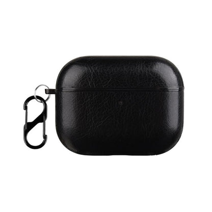 One-Piece Style Leather Earphone Protective Case with Hook, For AirPods Pro 3, For AirPods 4