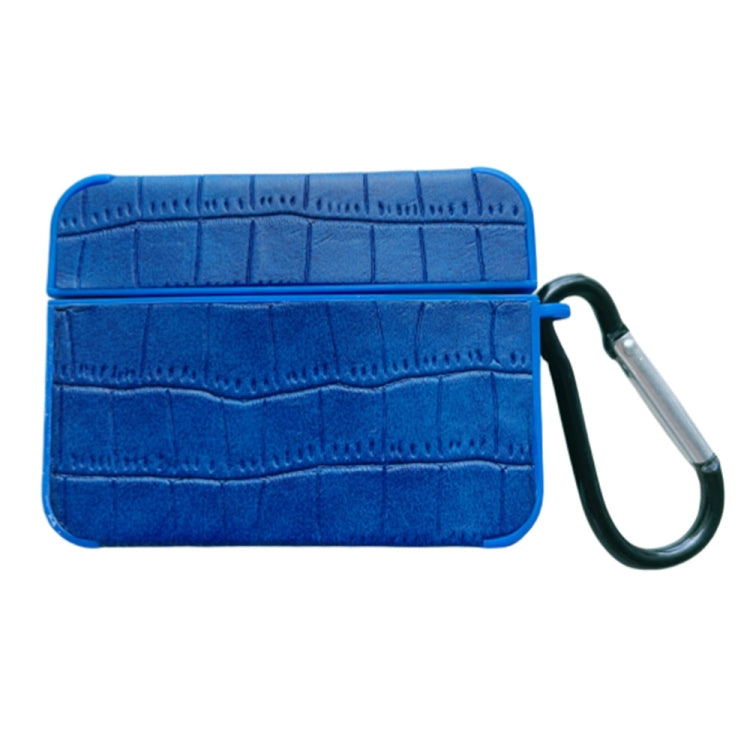 Crocodile Pattern Square Leather Earphone Case, For AirPods 4, For AirPods Pro 2, For AirPods 3