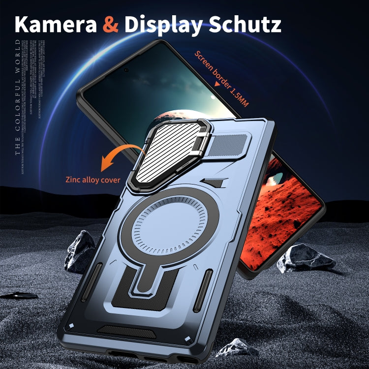 Shield Frame Holder MagSafe Phone Case, For Samsung Galaxy S23 FE 5G, For Samsung Galaxy S23 Ultra 5G, For Samsung Galaxy S23+ 5G