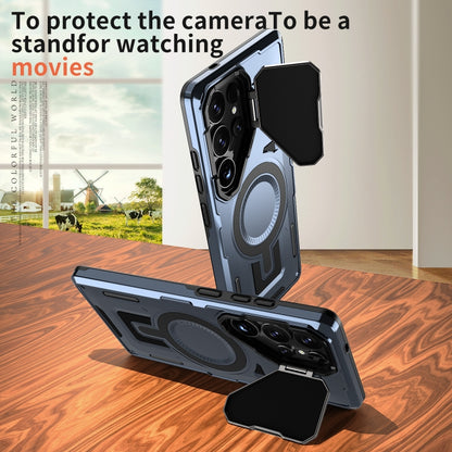 Shield Frame Holder MagSafe Phone Case, For Samsung Galaxy S23 FE 5G, For Samsung Galaxy S23 Ultra 5G, For Samsung Galaxy S23+ 5G