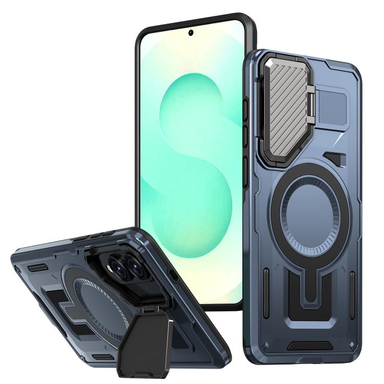 Shield Frame Holder MagSafe Phone Case, For Samsung Galaxy S26 Ultra 5G, For Samsung Galaxy S25 Edge 5G, For Samsung Galaxy S25 5G