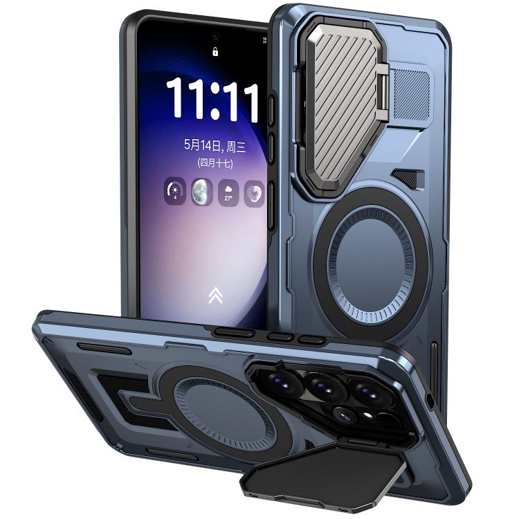 Shield Frame Holder MagSafe Phone Case, For Samsung Galaxy S26 Ultra 5G, For Samsung Galaxy S25 Edge 5G, For Samsung Galaxy S25 5G