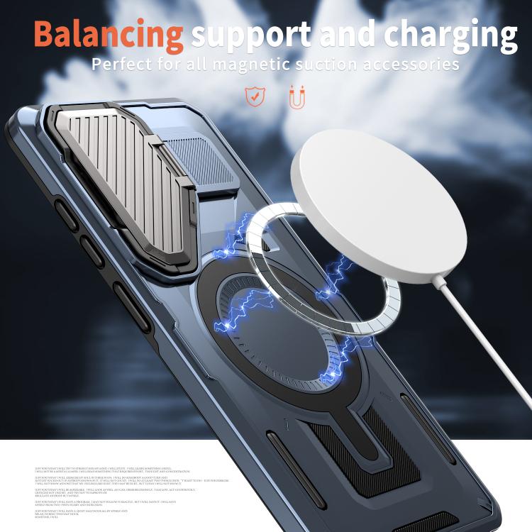 Shield Frame Holder MagSafe Phone Case, For Samsung Galaxy S26 Ultra 5G, For Samsung Galaxy S25 Edge 5G, For Samsung Galaxy S25 5G