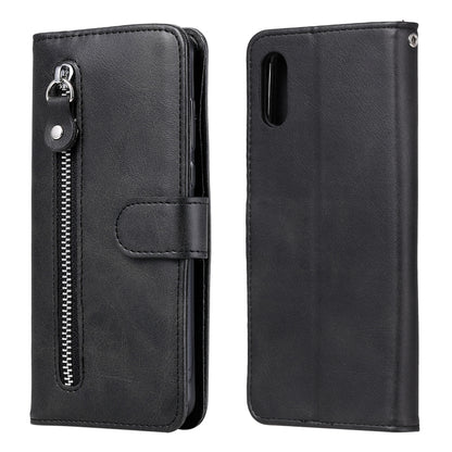 Fashion Calf Texture Zipper Horizontal Flip Leather Case with Stand & Card Slots & Wallet Function, For iPhone 12 Pro / 12, For iPhone 12 Pro Max, For Xiaomi Redmi 9C, For Xiaomi Redmi 9A