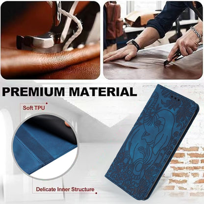 Retro Elephant Embossed Leather Phone Case, For Samsung Galaxy S25 5G, For Samsung Galaxy S25+ 5G, For Samsung Galaxy S25 Ultra 5G, For Samsung Galaxy S24 FE 5G