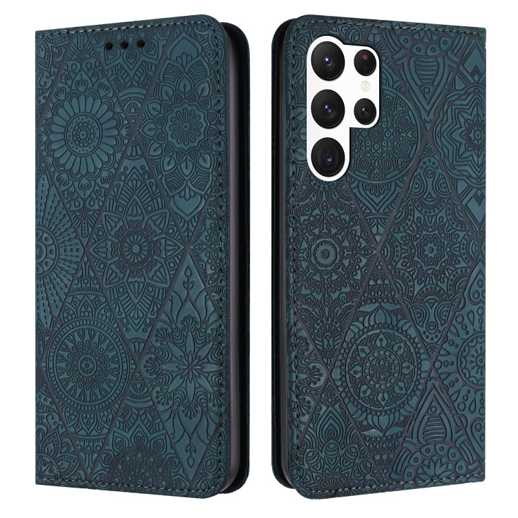 Ethnic Embossed Adsorption Leather Phone Case, For Samsung Galaxy S25 FE 5G, For Samsung Galaxy S25 5G, For Samsung Galaxy S25+ 5G, For Samsung Galaxy S25 Ultra 5G
