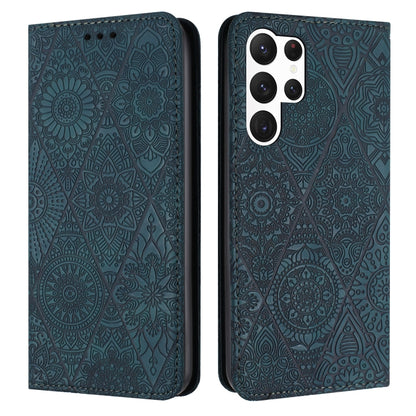 Ethnic Embossed Adsorption Leather Phone Case, For Samsung Galaxy S25 FE 5G, For Samsung Galaxy S25 5G, For Samsung Galaxy S25+ 5G, For Samsung Galaxy S25 Ultra 5G