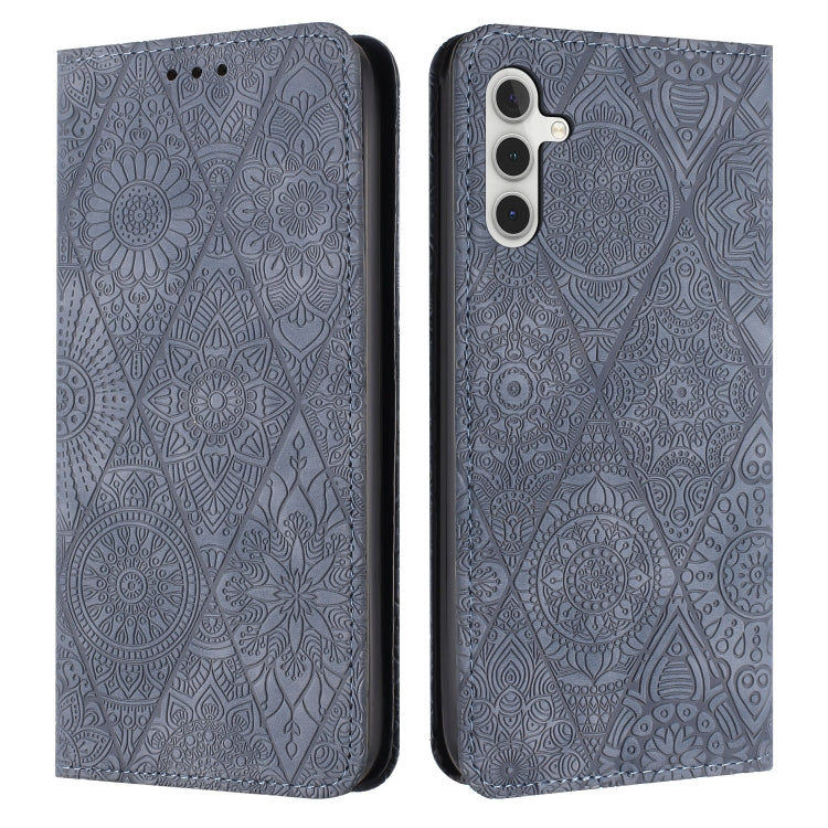 Ethnic Embossed Adsorption Leather Phone Case, For Samsung Galaxy S25 FE 5G, For Samsung Galaxy S25 5G, For Samsung Galaxy S25+ 5G, For Samsung Galaxy S25 Ultra 5G