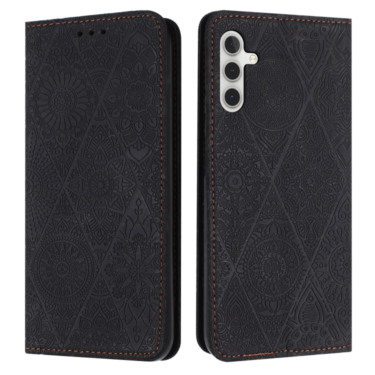 Ethnic Embossed Adsorption Leather Phone Case, For Samsung Galaxy S25 FE 5G, For Samsung Galaxy S25 5G, For Samsung Galaxy S25+ 5G, For Samsung Galaxy S25 Ultra 5G