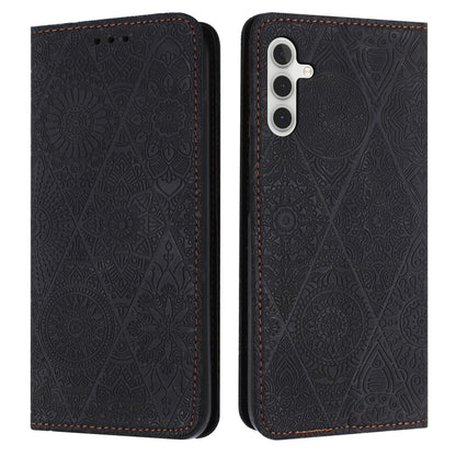 Ethnic Embossed Adsorption Leather Phone Case, For Samsung Galaxy S25 FE 5G, For Samsung Galaxy S25 5G, For Samsung Galaxy S25+ 5G, For Samsung Galaxy S25 Ultra 5G