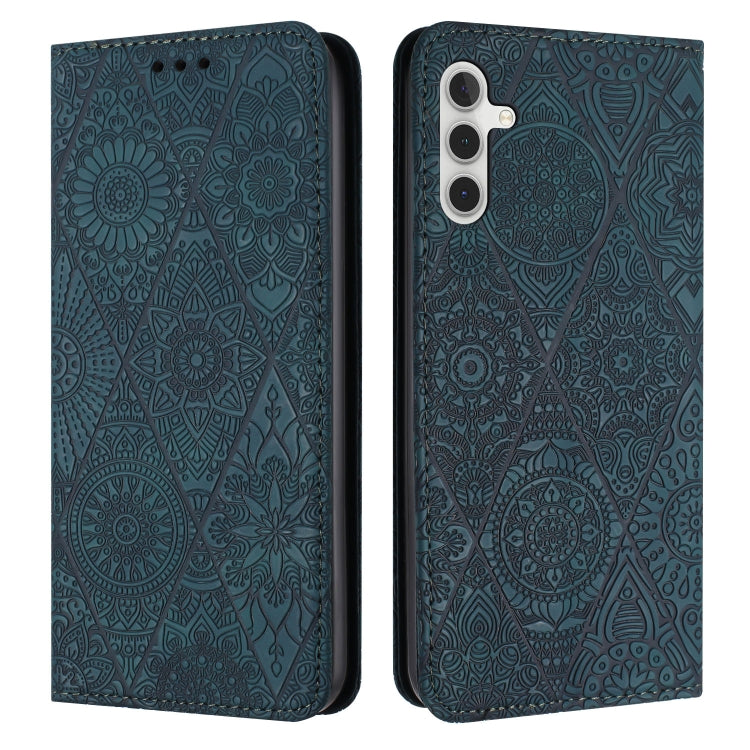 Ethnic Embossed Adsorption Leather Phone Case, For Samsung Galaxy S25 FE 5G, For Samsung Galaxy S25 5G, For Samsung Galaxy S25+ 5G, For Samsung Galaxy S25 Ultra 5G