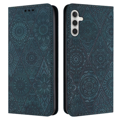 Ethnic Embossed Adsorption Leather Phone Case, For Samsung Galaxy S25 FE 5G, For Samsung Galaxy S25 5G, For Samsung Galaxy S25+ 5G, For Samsung Galaxy S25 Ultra 5G