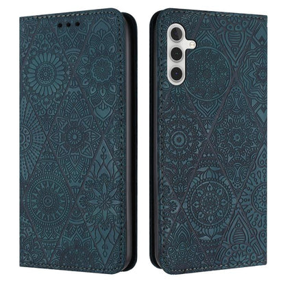 Ethnic Embossed Adsorption Leather Phone Case, For Samsung Galaxy S25 FE 5G, For Samsung Galaxy S25 5G, For Samsung Galaxy S25+ 5G, For Samsung Galaxy S25 Ultra 5G