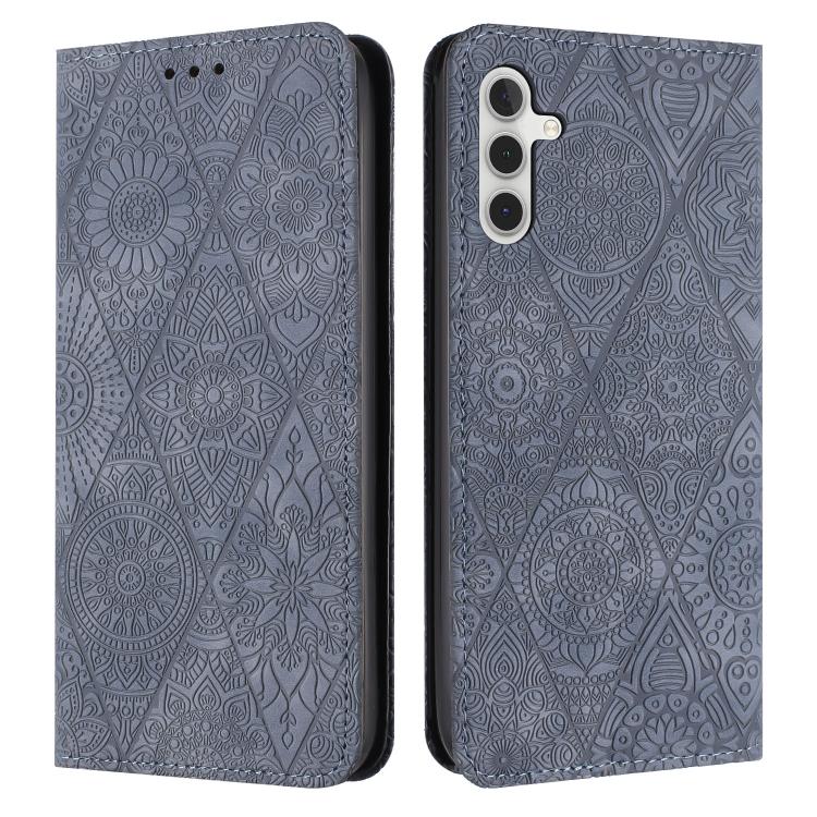 Ethnic Embossed Adsorption Leather Phone Case, For Samsung Galaxy S25 FE 5G, For Samsung Galaxy S25 5G, For Samsung Galaxy S25+ 5G, For Samsung Galaxy S25 Ultra 5G