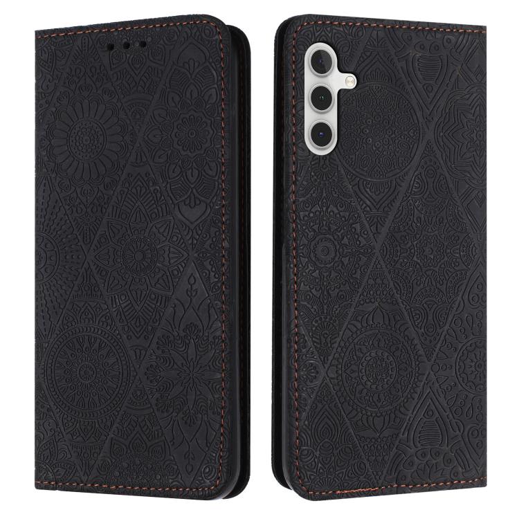 Ethnic Embossed Adsorption Leather Phone Case, For Samsung Galaxy S25 FE 5G, For Samsung Galaxy S25 5G, For Samsung Galaxy S25+ 5G, For Samsung Galaxy S25 Ultra 5G
