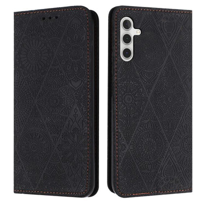 Ethnic Embossed Adsorption Leather Phone Case, For Samsung Galaxy S25 FE 5G, For Samsung Galaxy S25 5G, For Samsung Galaxy S25+ 5G, For Samsung Galaxy S25 Ultra 5G