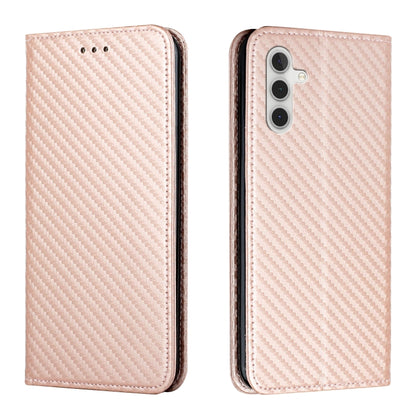 Carbon Fiber Texture Magnetic Flip Leather Phone Case, For Samsung Galaxy S25 5G, For Samsung Galaxy S25+ 5G, For Samsung Galaxy S25 Ultra 5G, For Samsung Galaxy S24 FE 5G