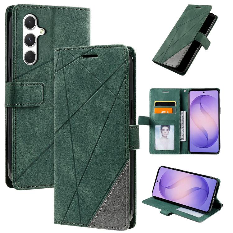 Skin Feel Splicing Leather Phone Case, For Galaxy S26+ 5G, For Galaxy S26 Ultra 5G, For Galaxy S26 5G, For Galaxy S25 FE 5G