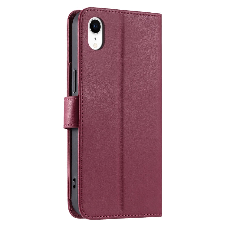 Ring Buckle Rhombic Leather Phone Case, For iPhone XR, For iPhone XS Max, For iPhone 7 Plus / 8 Plus