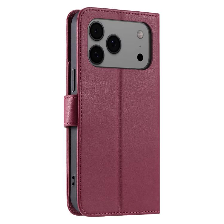 Ring Buckle Rhombic Leather Phone Case, For iPhone 18 Pro, For iPhone 18 Pro Max, For iPhone 17 Pro Max, For iPhone 17 Pro