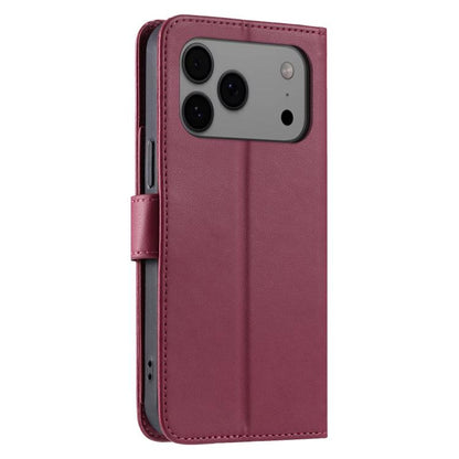 Ring Buckle Rhombic Leather Phone Case, For iPhone 18 Pro, For iPhone 18 Pro Max, For iPhone 17 Pro Max, For iPhone 17 Pro