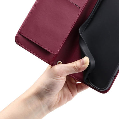 Ring Buckle Rhombic Leather Phone Case, For iPhone 17, For iPhone Air