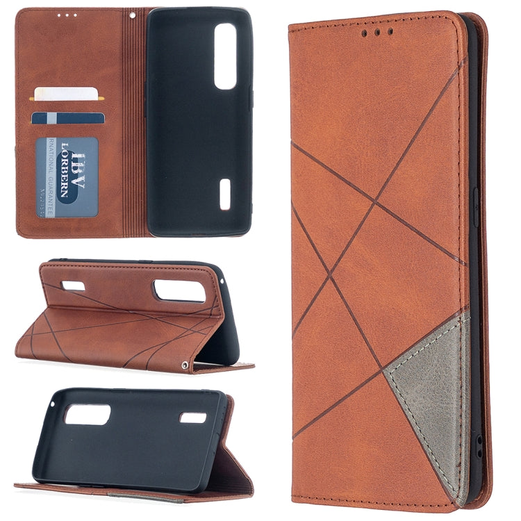 Rhombus Texture Horizontal Flip Magnetic Leather Case with Holder & Card Slots, For OPPO Find X2 Pro, For OPPO Reno4 5G, For OPPO Find X2 Neo / Reno 3 Pro