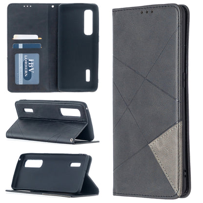 Rhombus Texture Horizontal Flip Magnetic Leather Case with Holder & Card Slots, For OPPO Find X2 Pro, For OPPO Reno4 5G, For OPPO Find X2 Neo / Reno 3 Pro