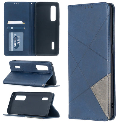 Rhombus Texture Horizontal Flip Magnetic Leather Case with Holder & Card Slots, For OPPO Find X2 Pro, For OPPO Reno4 5G, For OPPO Find X2 Neo / Reno 3 Pro