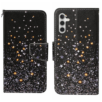Colored Drawing Pattern Leather Phone Case, For Samsung Galaxy S25+ 5G