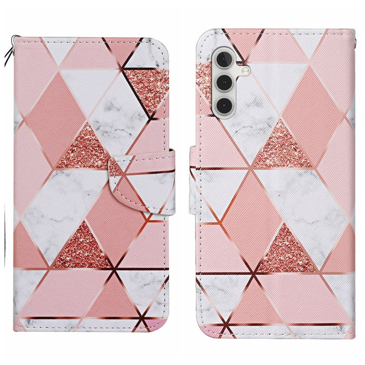 Colored Drawing Pattern Leather Phone Case, For Samsung Galaxy S25+ 5G