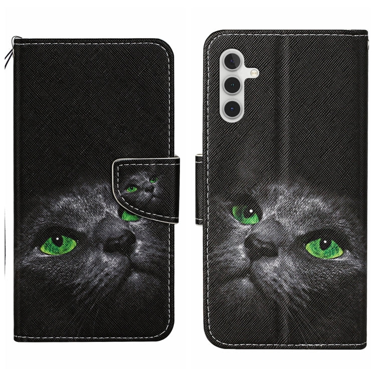 Colored Drawing Pattern Leather Phone Case, For Samsung Galaxy S25+ 5G