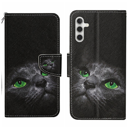 Colored Drawing Pattern Leather Phone Case, For Samsung Galaxy S25+ 5G