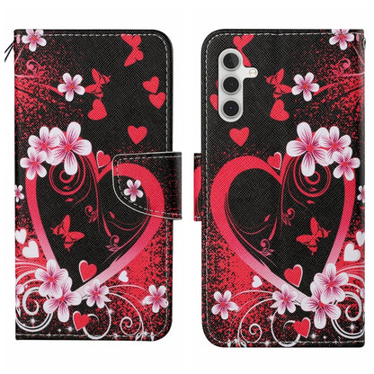 Colored Drawing Pattern Leather Phone Case, For Samsung Galaxy S25+ 5G