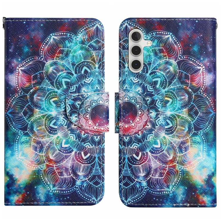 Colored Drawing Pattern Leather Phone Case, For Samsung Galaxy S25+ 5G