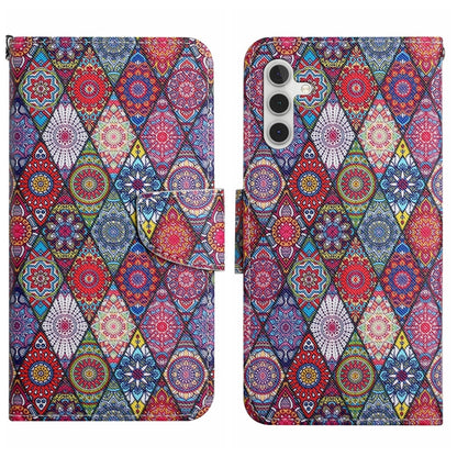 Colored Drawing Pattern Leather Phone Case, For Samsung Galaxy S25+ 5G