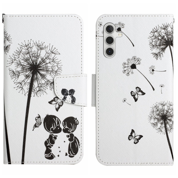 Colored Drawing Pattern Leather Phone Case, For Samsung Galaxy S25+ 5G