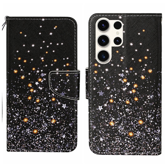 Colored Drawing Pattern Leather Phone Case, For Samsung Galaxy S25 Ultra 5G