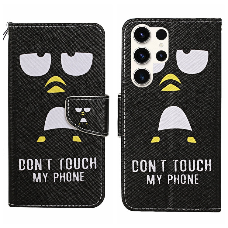 Colored Drawing Pattern Leather Phone Case, For Samsung Galaxy S25 Ultra 5G
