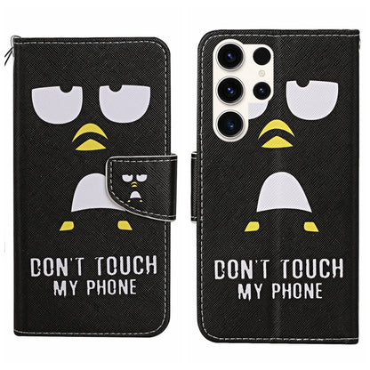 Colored Drawing Pattern Leather Phone Case, For Samsung Galaxy S25 Ultra 5G