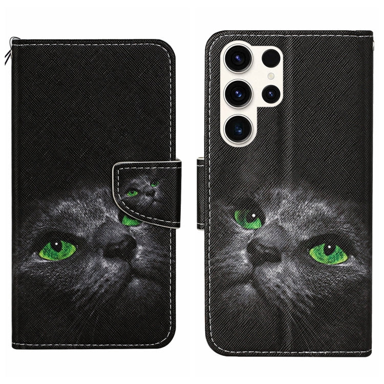 Colored Drawing Pattern Leather Phone Case, For Samsung Galaxy S25 Ultra 5G