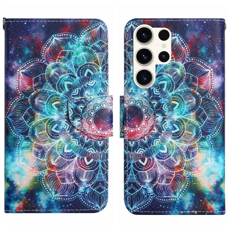 Colored Drawing Pattern Leather Phone Case, For Samsung Galaxy S25 Ultra 5G