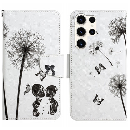 Colored Drawing Pattern Leather Phone Case, For Samsung Galaxy S25 Ultra 5G