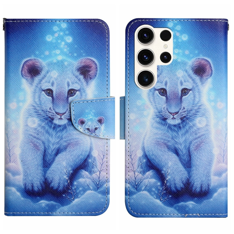 Colored Drawing Pattern Leather Phone Case, For Samsung Galaxy S25 Ultra 5G