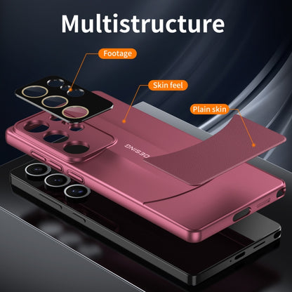 Vegetarian Leather Series Skin Feel Full Coverage Phone Case, For Samsung Galaxy S25 5G, For Samsung Galaxy S25+ 5G, For Samsung Galaxy S25 Ultra 5G, For Samsung Galaxy S24 Ultra 5G